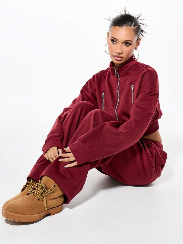 SUMWON WOMEN Flared Sweatpants With Ribbed Waistband