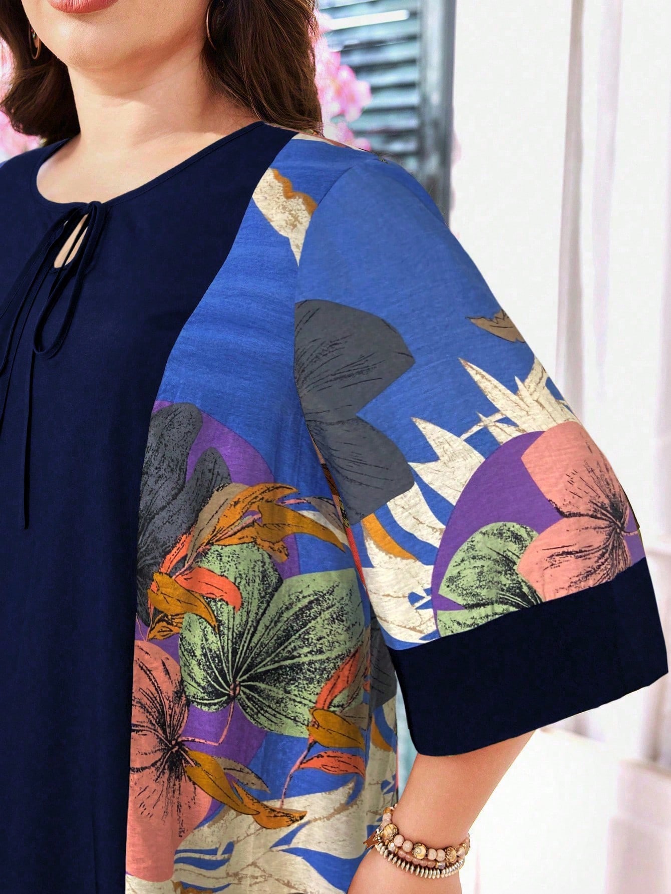 SHEIN Lacomfia فستان نسائي فضفاض وكاجوال بطراز عرب...