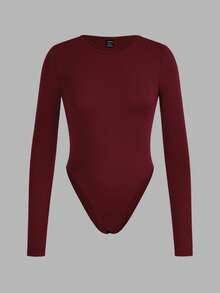 SHEIN EZwear 3 件套纯色百搭户外和室内撞色女式长袖紧身衣，适合春秋季节 - 彩色 - 查看 6