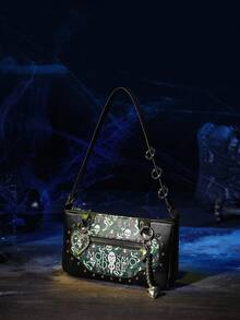 HARRY POTTER X SHEIN Fashionable Women Shoulder Bag, - Black - View 5