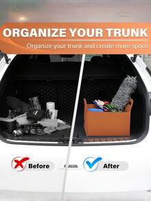 1 个毛毡储物篮，宠物用品毛毡储物箱，让您的家保持整洁（包装容易起皱，需要自己组装） - 棕色 - 查看 4