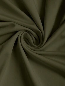 Sweetra 女式斜肩荷叶边性感紧身连衣裙，收腰，修身，法式时尚迷你裙 - 墨綠色 - 查看 5