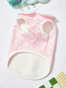 PETSIN Charmanter Schleifen-Samt-Haustiermantel - Süße Fleece-Winterweste mit leicht zu bedienender Schnalle, entworfen für kleine Hunde, Katzen und Haustiere für den Innenbereich, perfekt zum Warmbleiben bei Outdoor- und Innenabenteuern