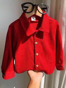 4 件套家庭装，妈妈和我，男婴，女婴，红色灯芯绒长袖衬衫，柔软舒适百搭百搭，适合居家、外出、秋季、冬季、圣诞节