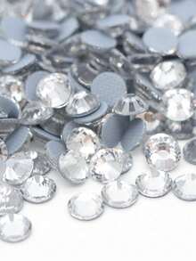 144/288/1440 piezas 1 paquete Cristales de Rhinestone de vidrio con fijación en caliente para planchar, piedras brillantes para diseño de ropa DIY, decoración de fiestas, manualidades y costura