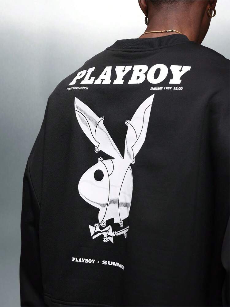 PLAYBOY X SUMWON Crop Sweatshirt With Logo