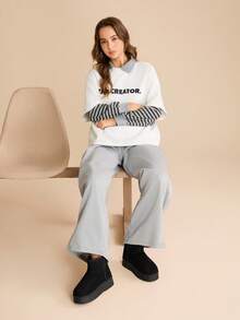 CUCCOO EASI 女士厚底圆头经典雪地靴 - 黑色 - 查看 10