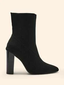 CUCCOO BASICS Botas de tacón alto hasta la pantorrilla para mujer