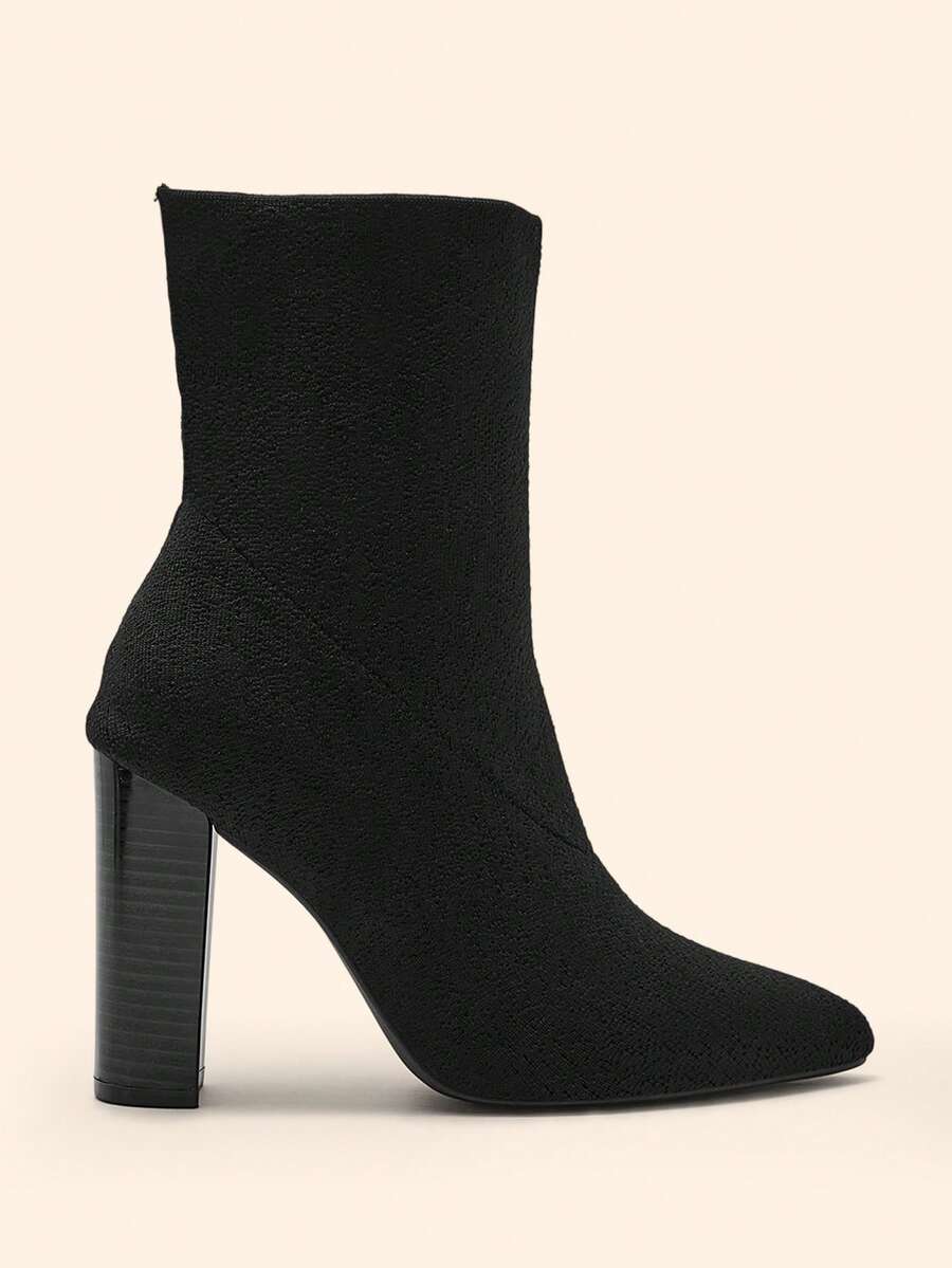 CUCCOO BASICS Botas de tacón alto hasta la pantorrilla para mujer