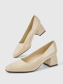 Sleekvia 女式中跟高跟鞋 - 杏色 - 查看 2