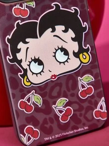 Betty Boop x SHEIN Ốp điện thoại trang trí hình quả anh đào, ốp bảo vệ in hình thiết kế thời trang, tương thích với iPhone, quà tặng lý tưởng, thích hợp cho tiệc tùng, ngày lễ, Ngày Valentine. - Nhiều màu - Xem 8