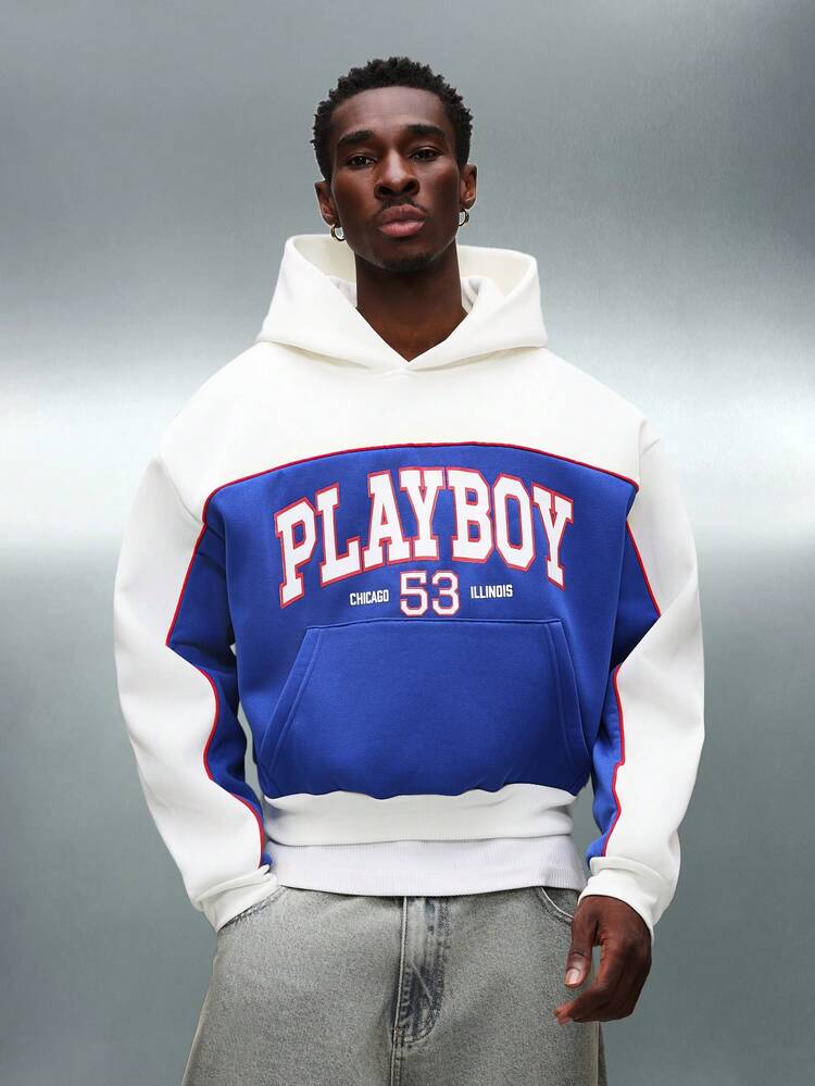 PLAYBOY X SUMWON Pullover Hoodie With Centre Pocket