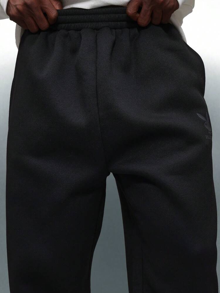 PLAYBOY X SUMWON Drop Crotch Sweatpants With Side Stripes