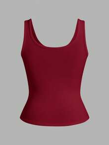 Slaydiva 3件装 黑色+白色 休闲基本款工字背心 无袖 深V领 罗纹 女式背心 - 彩色 - 查看 4