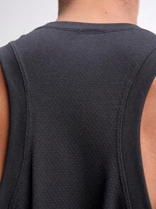 Men's Casual Versatile Solid Color Tank Top ARC-1076-BLK