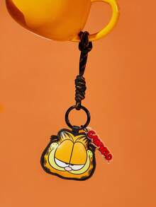 GARFIELD | SHEIN 1 chiếc mặt dây chuyền trang trí in hình bằng da PU, dùng để treo túi xách, móc khóa, có thể treo trên túi, ví, quần áo, hình mèo. - Nhiều màu - Xem 4