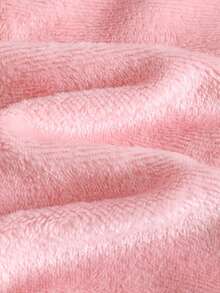 Genkimix Kids 2件套女童毛绒格子长袖上衣和裤子休闲舒适柔软睡衣套装 - 粉色 - 查看 7