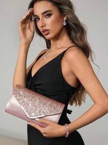 CUCCOO SZL Damen Kristall Abendhandtasche, Set mit 4 Kristall Ohrclips Brautschmuck Halskette Armband Anhänger, funkelnde Tasche, perfekt für Party, Hochzeit, Abschlussball, Dinner/Bankett, Hochzeitskleid, Abendrobe, Abschlussballkleid, Geburtstagskleid, Valentinstag