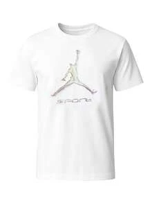 Nike Jordan Men's T-Shirts White - White - View 1