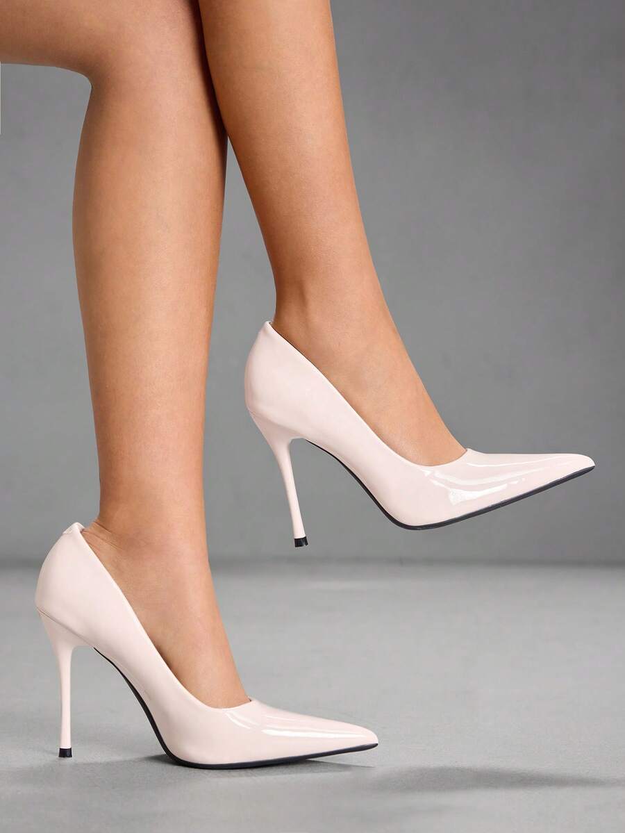 CUCCOO SZL Women's Pointed Toe Stiletto High Heel Pumps, Suitable For Commuting, Dating, Party And Other Occasions - Pink - View 1
