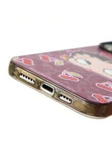 Betty Boop x SHEIN Ốp điện thoại trang trí hình quả anh đào, ốp bảo vệ in hình thiết kế thời trang, tương thích với iPhone, quà tặng lý tưởng, thích hợp cho tiệc tùng, ngày lễ, Ngày Valentine. - Nhiều màu - Xem 5
