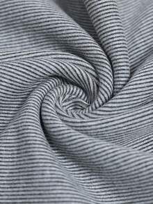 EMERY ROSE Women's Casual Everyday Commute Striped Print Elastic Waist Side Pockets Loose Thick Flared Leg Pants, Autumn/Winter - Grey - View 4