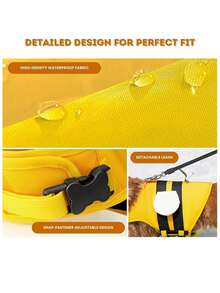 Bee-Shaped Pet Life Vest, Dog Swimming Suit With Buoyancy For Summer