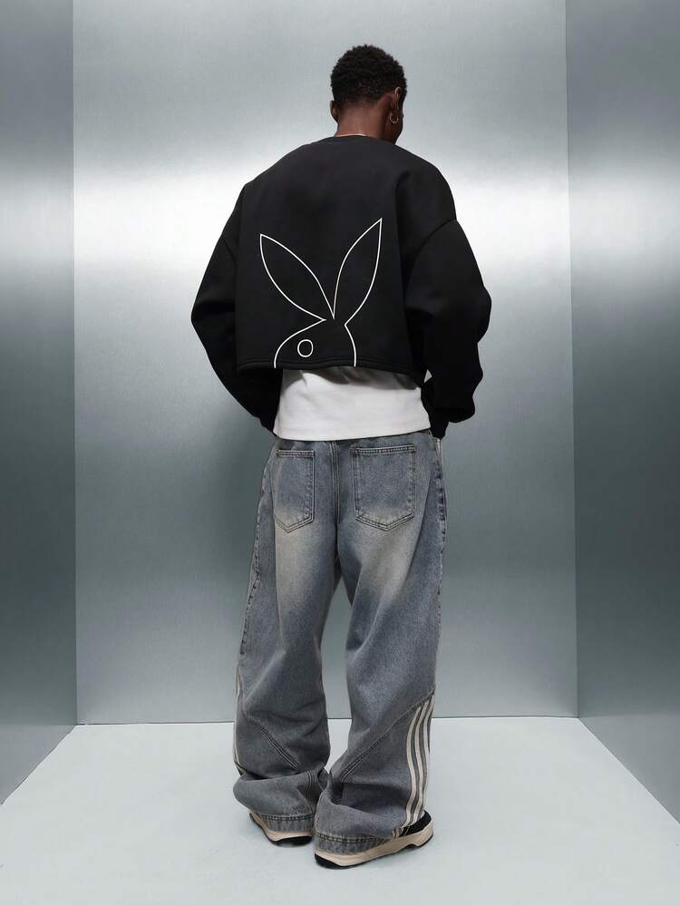 PLAYBOY X SUMWON Crew Neck Sweatshirt With Rabbit Logo