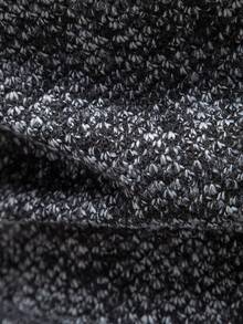 Manfinity Mode Men Turtleneck Thermal Lined Plain Casual Pullover Long Sleeve Sweater, For Going Out, Husband , Fall Winter - Dark Grey - View 5