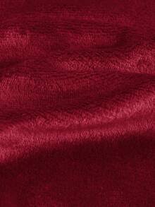 Cozy Pixies Kleine Jungen Thermofutter Bademantel mit Buchstaben-Muster, Kapuze und Gürtel, geeignet für Zuhause, Badezimmer, Strand und andere Anlässe, Herbst/Winter - Bordeaux - Übersicht 8