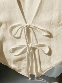 Comfortcana Plus Size Summer Casual Solid Color Sleeveless Shirt With Drawstring Women Sleeveless Tops Linen Tops Women Cotton Tops Women Summer