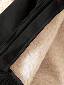 SHEIN Vintaside Kids 1pc Baby Boy Jacket, Thermal Lined Thick Plush Winter Coat, Autumn/Winter Toddler Winter Coats Baby Boy Coats Toddler Jackets