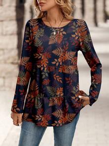 EMERY ROSE 外出上衣 趣味衬衫 冬季衬衫 乡村新年休闲女士上衣 百搭女式衬衫 - 白色 - 查看 3