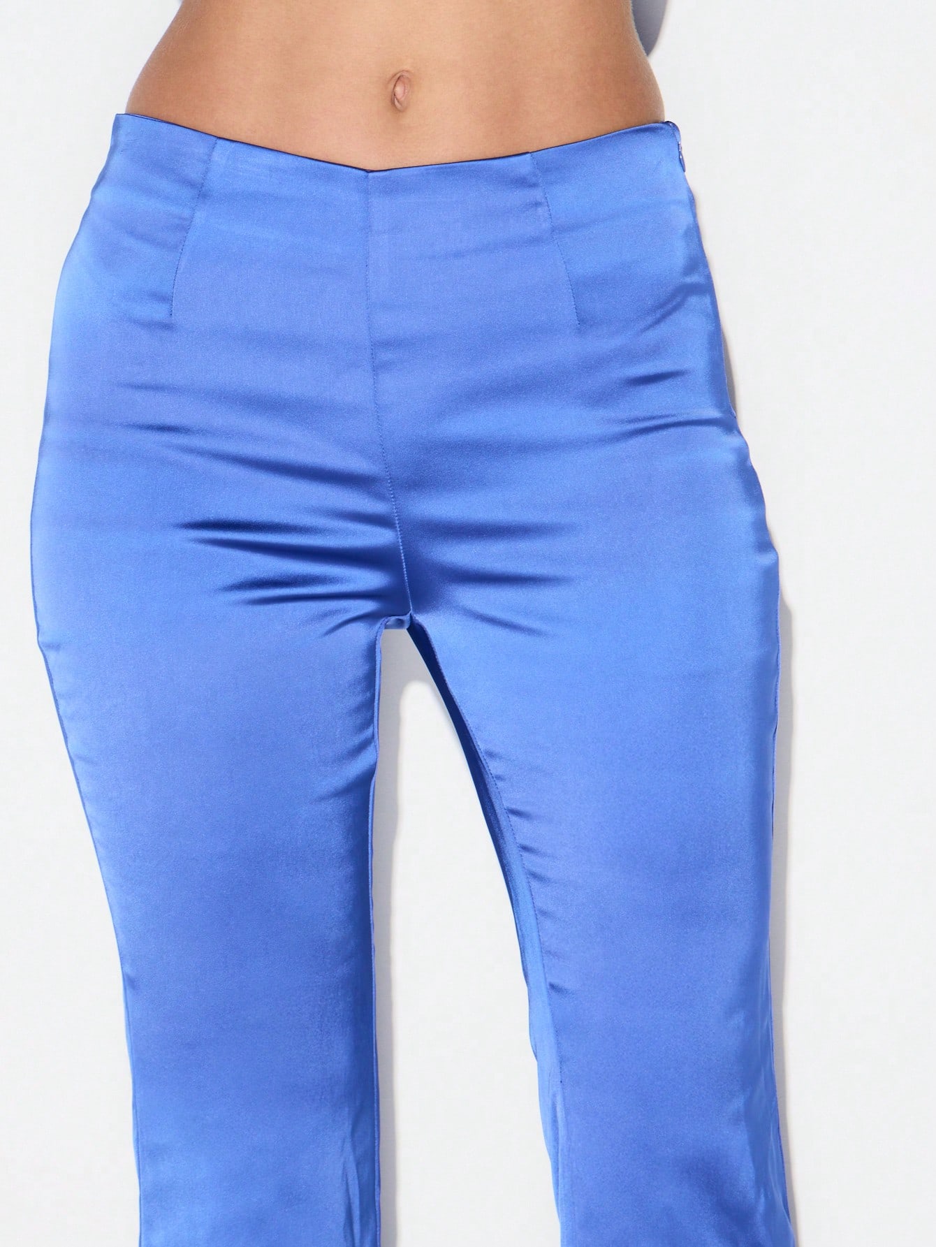 KIZN Satin Wide Leg Palazzo Pants