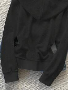 Rina Fox Women's Casual Zip-Up Sweatshirt With Pockets, Long Sleeve, Autumn - Dark Grey - View 4