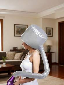 Portable Hair Bonnet Dryer Cap Slouchy Man Hair Dryerr Cap Quick Dry Hair Dryer Heating Set Oil Baking Cap Household Fast Dry Hair Home Bathroom Decor Fall Decor Hair Drying Towel Wrap - One Size - View 2
