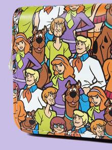 SCOOBY-DOO X SHEIN 1个卡通狗图案简约风格拉链零钱包，适合女性使用。 - 彩色 - 查看 3