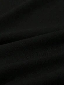 SHEIN Áo thun tay ngắn in họa tiết hoạt hình dễ thương hình người tuyết và ông già Noel cho bé trai phong cách Giáng sinh vui vẻ, thích hợp cho tiệc Giáng sinh - màu đen - Xem 5