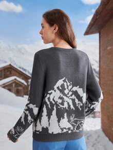 In My Nature Damskie swetry sportowe o regularnym kroju, z długim rękawem i okrągłym dekoltem, idealne na co dzień