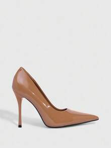 CUCCOO SZL Women's Pointed Toe Stiletto High Heel Pumps, Suitable For Commuting, Dating, Party And Other Occasions For Christmas Spring Shoes - Camel - View 4
