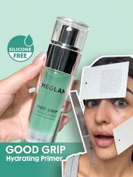 SHEGLAM Good Grip Hydrating Primer Oil Control Feuchtigkeitsspendendes Primer-Gel GläTtet Feine Linien ÖL- Und Silikonfreier Gesichtsprimer Weihnachten Sommer Primer Marke SchöNheit Make-Up Kosmetik FüR Damen MäDchen Perfekt FüR Herbst Winter Ideal FüR Y2K Schick Mode Geeignet FüR Geburtstag Weihnachten PräSent Party Fertig Beste Farbe