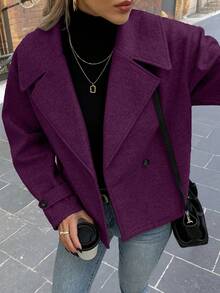 Easura Plus Size Urban Vintage Overcoat, Autumn/Winter