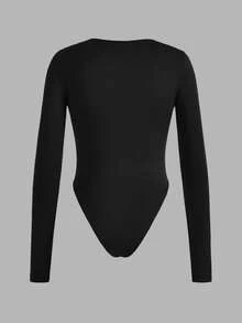 SHEIN EZwear 3 件套纯色百搭户外和室内撞色女式长袖紧身衣，适合春秋季节 - 彩色 - 查看 10