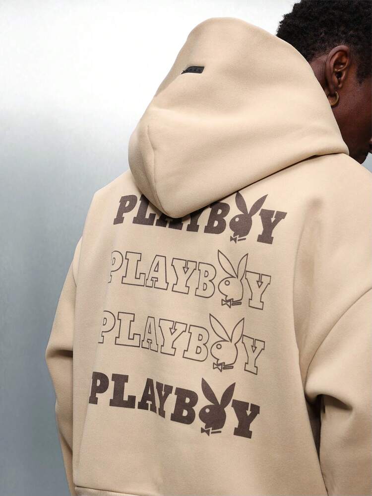 PLAYBOY X SUMWON Oversized Hoodie With Drawstring And Centre Pocket