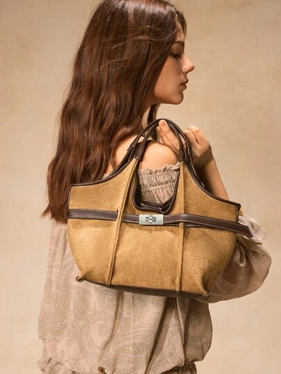 SHECARRY Women's Casual Handbag, Simple & Fashionable For Everyday Use