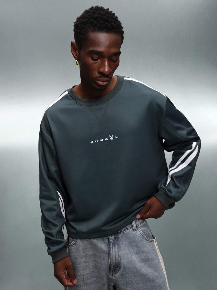 PLAYBOY X SUMWON Crew Neck Sweatshirt With Logo Print