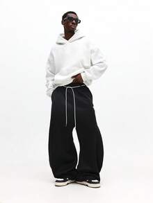 SUMWON Oversized Baggy Sweatpants With Drawstring Waist For Casual Streetwear Loungewear And Winter Comfort