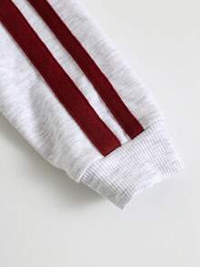 SHEIN 2 pièces/Set sweat-shirt à manches longues et pantalon de jogging pour tout-petits/bébés garçons/filles, automne/hiver. Tenue de base confortable et décontractée, style sportif. Convient pour l'intérieur, l'extérieur, le quotidien, les sports, les jeux, les fêtes, les séances photo, les vacances, les festivals, les survêtements, le streetwear, la rentrée scolaire - Multicolore - Voir 8