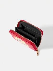 HARRY POTTER X SHEIN 1pc Women's Fashion Cartoon Pattern Short Wallet, Zipper Coin Purse - Multicolor - View 6