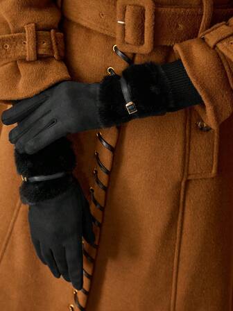 MOTF PREMIUM Gants sans doigts polyvalents et chauds à la mode pour femmes, automne/hiver